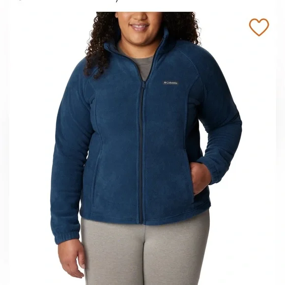 Columbia Women's Benton Springs Fleece Jacket medium nwot zipper - Picture 2 of 5